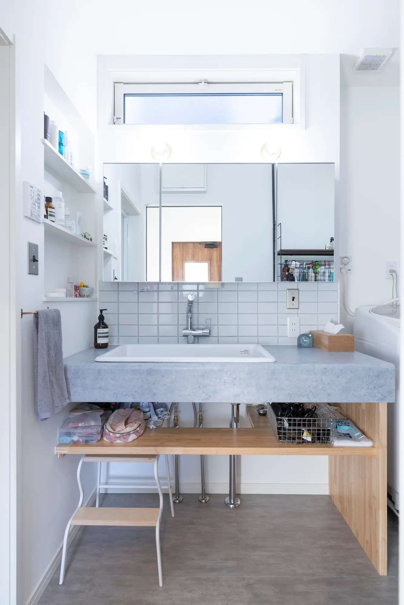 デザイナーズ注文住宅の洗面台