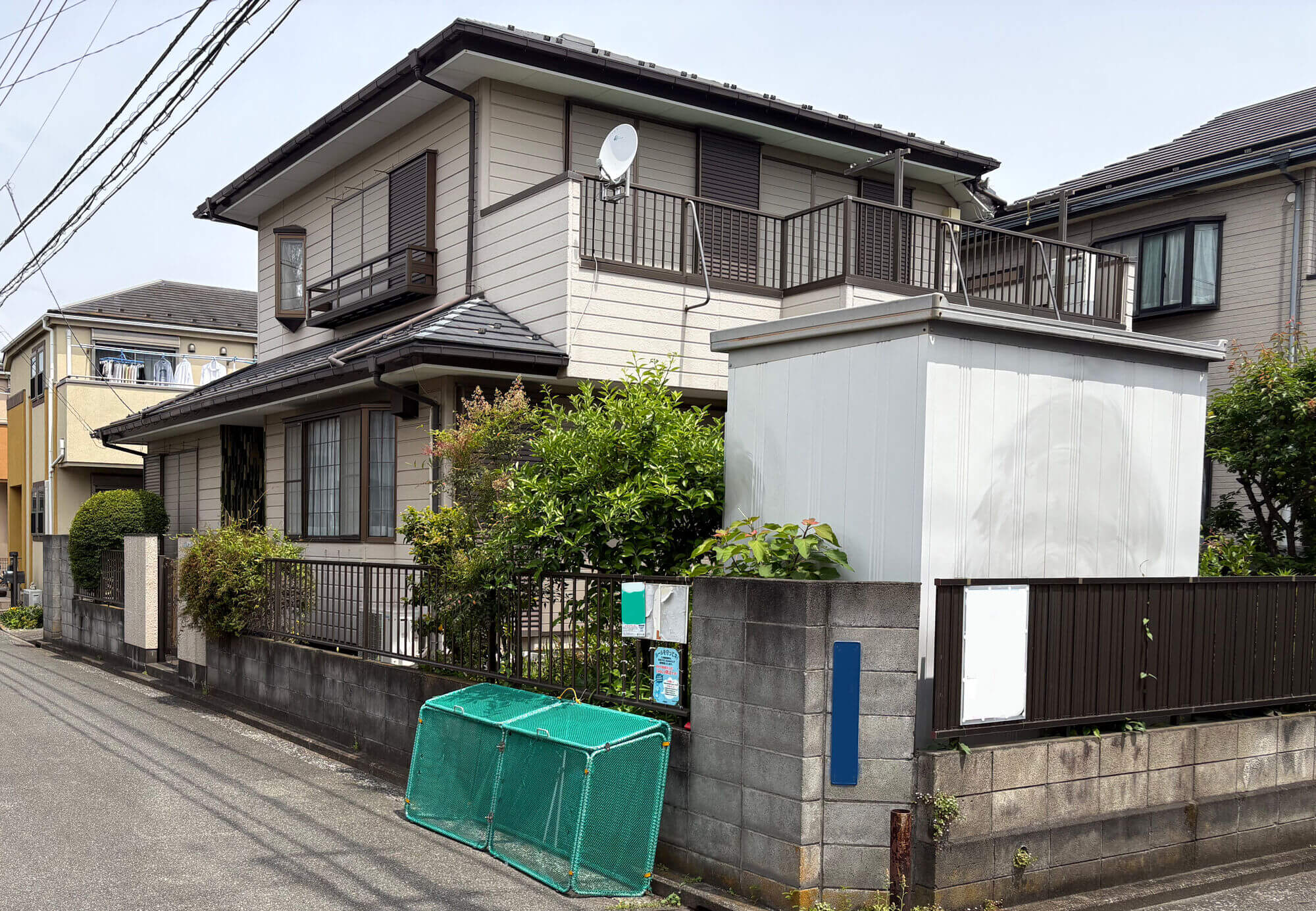 横浜の工務店によるより安全で安心の住み心地を目指した住宅のリノベーション：リノベーション前の住宅外観
